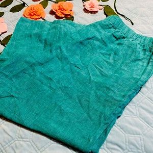 Eileen Fisher Wide Leg Organic Teal Color pants***Gorgeous￼***.